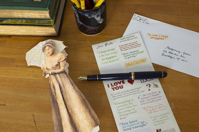 The Unemployed Philosophers Guild Jane Austen Quotable Notable - Greeting Card and Sticker Sheet - Envelope Included - Image 2